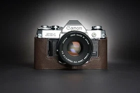 Real Leather Half Camera Case Bag Cover for Canon AE-1 AE-1P A-1 Film Camera