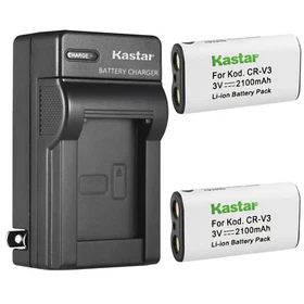 Kastar Battery Wall Charger for Pentax CR-V3 K100D Digital SLR K110D Digital SLR
