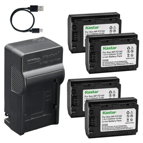 Kastar Battery AC & USB-C Charger for Sony A7 III A7 IV A7R III A7R IV V A7S III