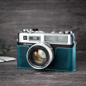 For Yashica 35GS Case Handmade Genuine Real Leather Half Camera Case Bag Cover