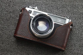 Half Case For Yashica Electro 35GS Camera Retro Leather Cover Insert Handmade 