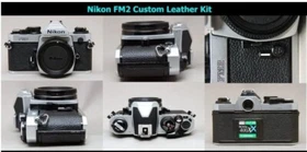 Camera Replacement Skin Cover Leather w/Video inst【Nikon FM2】JAPAN