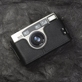 For Nikon 35Ti Camera Bag Leather Dock Case Base Protection Cover Shell black