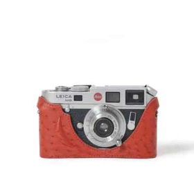 Ostrich Leather Camera Protect Case Half Cover Bag for Leica M2 M3 M4 M4-P M6 MP