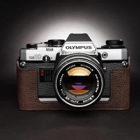 New Genuine Leather Half Case Bag Cover For Olympus OM10 OM20 OM30 Film Camera