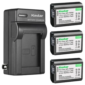 Kastar Battery AC Wall Charger for Sony NP-FW50 BC-VW1 & ILCE-5100 Alpha a5100