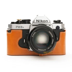 For Nikon FM3A Handmade Genuine Real Leather Half Camera Case Bag Cover