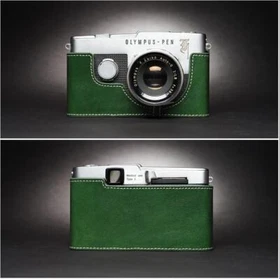 Handmade Leather Half Camera Case Cover For Olympus PEN-F PEN FT EED EE3 EE2 EE
