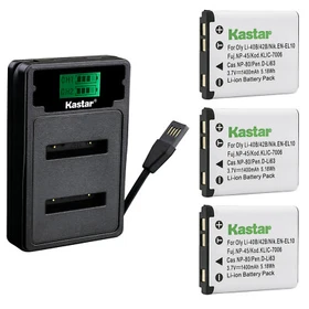 Kastar Battery LZD2 Charger for Olympus Li-40B Li-42B & Olympus FE-5000 Camera