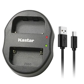 Kastar Battery Dual Charger for Sony NP-FM50 BC-VM10 & Sony Cyber-shot DSC-F707