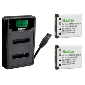 Kastar Battery LZD2 Charger for Fuji NP-45 NP45A 45B 45S Fujifilm instax Mini 70