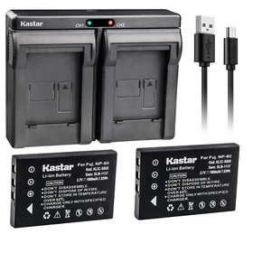 Kastar Battery Dual Charger for Kodak KLIC-5000 & Kodak EasyShare DX7440 Camera