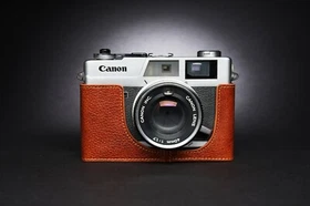 Real Leather Half Camera Case Bag Cover for CANON Canonet QL17 GIII QL19 GIII