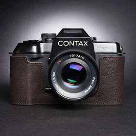Contax 167MT Camera Half Case Retro Cover Genuine Leather Insert Handmade New