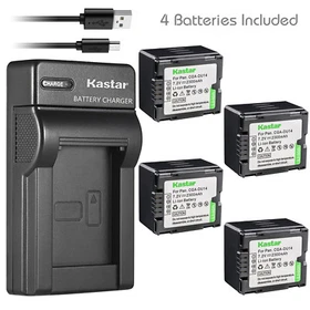 Kastar Battery Slim Charger for Panasonic CGR-DU14 CGA-DU14 PV-GS150 PV-GS180
