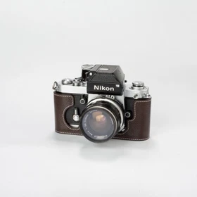 For Nikon F2 F2A F2AS F2S Genuine Real Leather Half Camera Case Bag Cover Case
