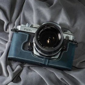 For Nikon FM3A Case Real Genuine Leather Half Camera Case Bag Cover 9 Colors