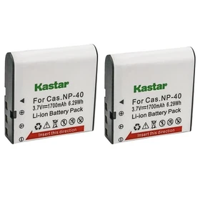 Kastar Replacement Battery for Casio NP-40 Casio Exilim Zoom EX-Z40 Camera