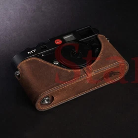 Genuine Leather Half Case Camera Body Case For Leica M7 M6 Cover Handmade New