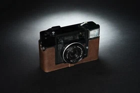 Real Leather Half Camera Case Bag Cover for Konica C35 C35 AF C35 AF2 C35 EFJ