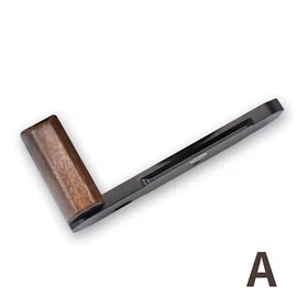 Wood L Hand Grip For Nikon FM2 FM3A FM FE FE2 Camera Aluminum Alloy Baseplate Ax