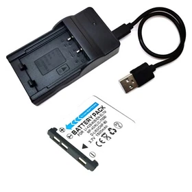 Battery /USB Charger For Olympus FE-5000 FE-5010 FE-5020 FE-5030 FE-5050 FE-5500