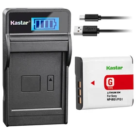 Kastar Battery LCD USB Charger for Sony NP-BG1 NP-FG1 & Sony Cyber-shot DSC-W150