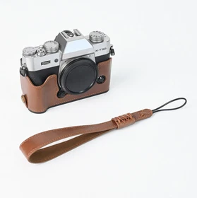 Leather Half Case for FUJI X-T30 X-T20 X-T10 Camera FUJIFILM Grip with Strap