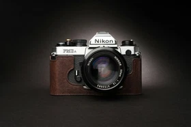 Genuine Real Leather Half Camera Case Bag Cover for Nikon FM3A Film Camera Part