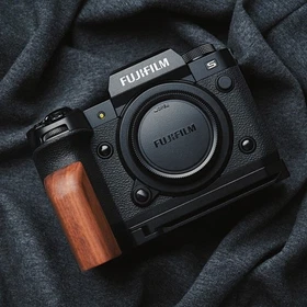 New Camera Wood Hand Grip Handle Aluminum Base For Fujifilm Fuji X-H2S X-H2 XH2