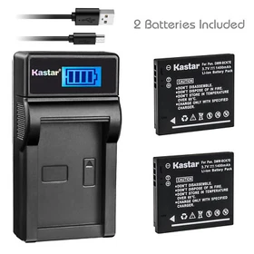 Kastar LCD Charger Battery for Panasonic DMW-BCK7E & Panasonic Lumix DMC-FH25