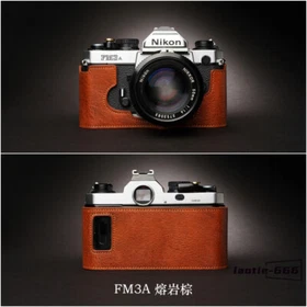 Nikon FM3A Genuine Leather Half Case Camera Retro Cover Insert TP Handmade New