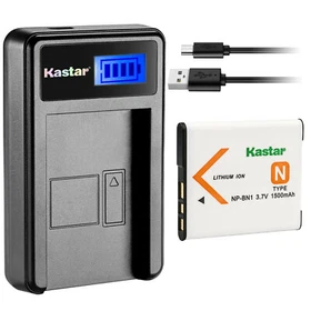 Kastar Battery LCD USB Charger for Sony NP-BN1 NPBN1 & Sony Cyber-shot DSC-W830