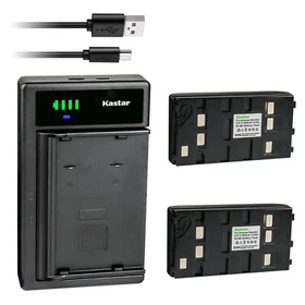 Kastar LED Charger Battery for JVC GR-SXM235U GR-SXM240U GR-SXM245U GR-SXM250US