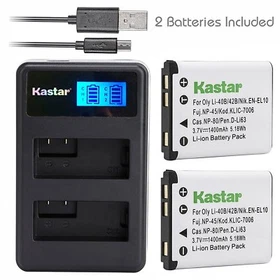 LCD2 Charger Combo For Olympus Li-42B FE-300 FE-320 FE-330 FE-340 FE-350 FE-360