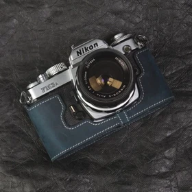 For Nikon FM3A Case Genuine Real Leather Half Camera Case Bag Cover