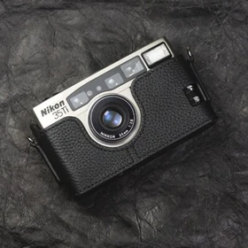 For Nikon 35Ti 28TI Case Real Genuine Leather Half Camera Case Bag Cover