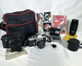 3962922 ASAHI PENTAX Slr Spotmatic Sp Film Camera Lens Rollei