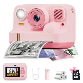 X2-PINK BILEBAK Print Camera Kids Christmas Birthday Girls