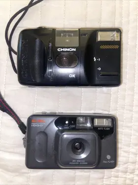 13414994 CHINON Auto Gl Point Shoot Film Camera Howell Power