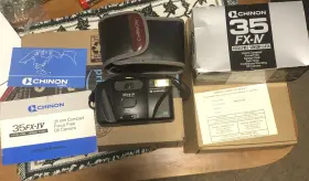 35FX-IV CHINON Focus Point Shoot Film Camera Box Manual