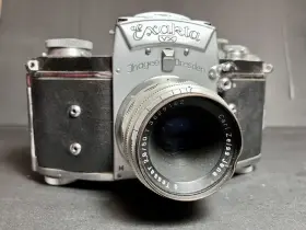 744215 EXAKTA Vx Slr Film Camera Carl Zeiss Jena Tessar