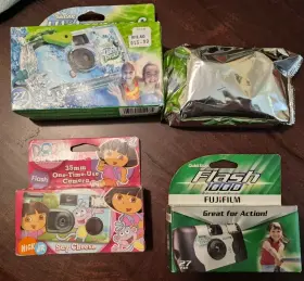 1000 FUJIFILM Quicksnap Waterproof Disposable Camera Box Dora