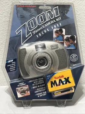 08662 KALIMAR Zoom Point Shoot Film Camera Focus Nos Kit