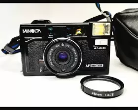 AF2-M KONICA MINOLTA Matic Point Shoot Film Camera Haze Lens #3