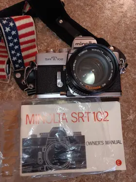 SR-T102 KONICA MINOLTA Slr Film Camera Rokkor Lens
