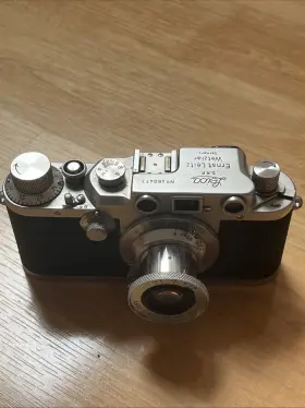 PA12001 LEICA Iiib Camera Body Leitz Elmar Lens