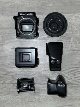 MK1197 MAMIYA Pro Power Film Winder Grip Waist Level Prism