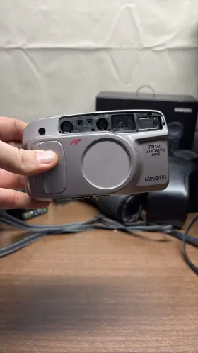 2606-500 MINOLTA Riva Zoom Point Shoot Film Camera Af