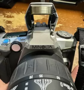 Minolta Maxxum 35MM Slr Film Camera With Lenses Bundle #2